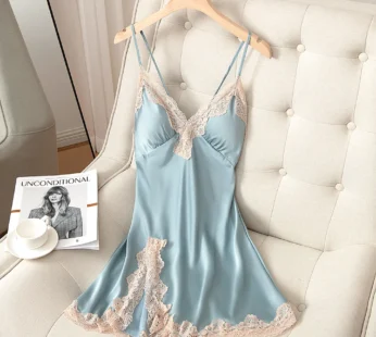 Spaghetti Strap Nightgown Women Nightdress